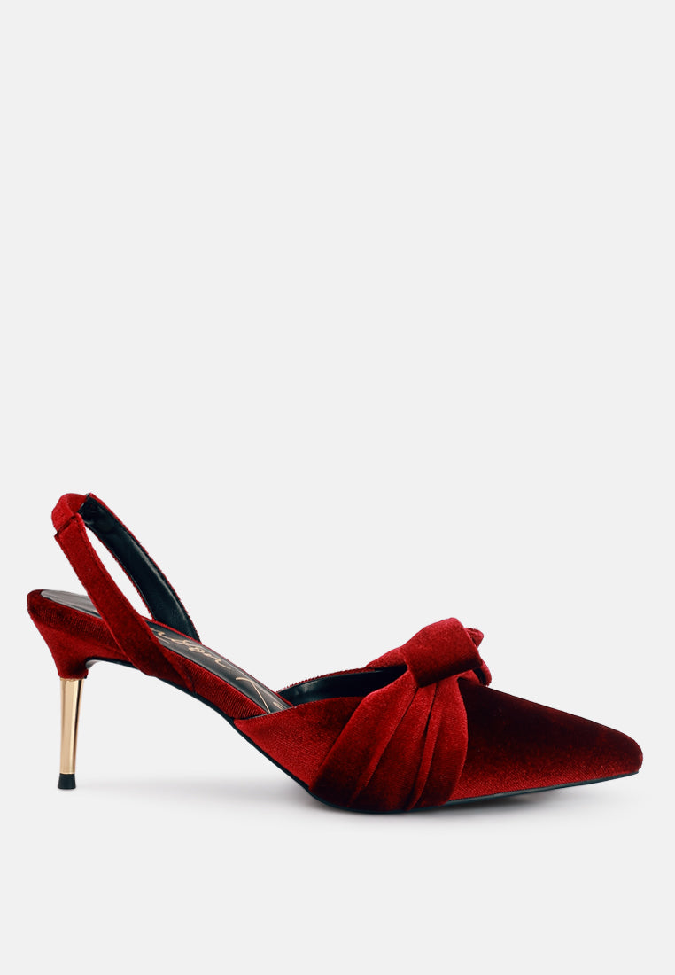 Mayfair Velvet High Heel Mule Sandals - Glamourous Grace