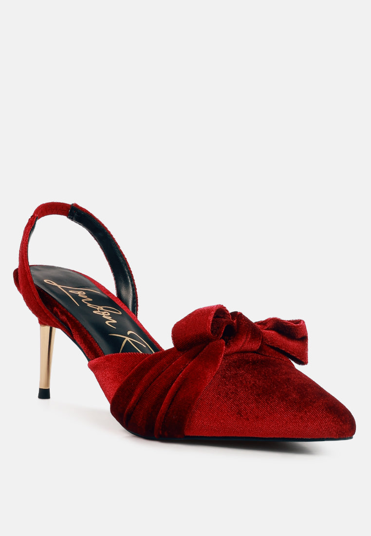 Mayfair Velvet High Heel Mule Sandals - Glamourous Grace