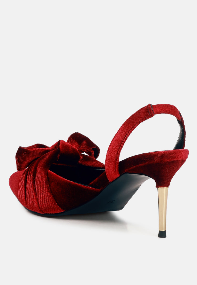 Mayfair Velvet High Heel Mule Sandals - Glamourous Grace