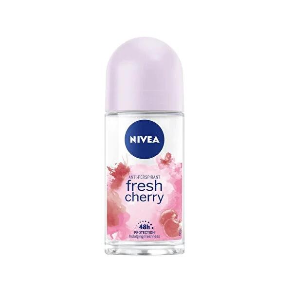 Nivea Fresh Cherry Deodorant Roll-On - Long Lasting Antiperspirant for Women & Men, 1.69 fl oz - Glamourous Grace