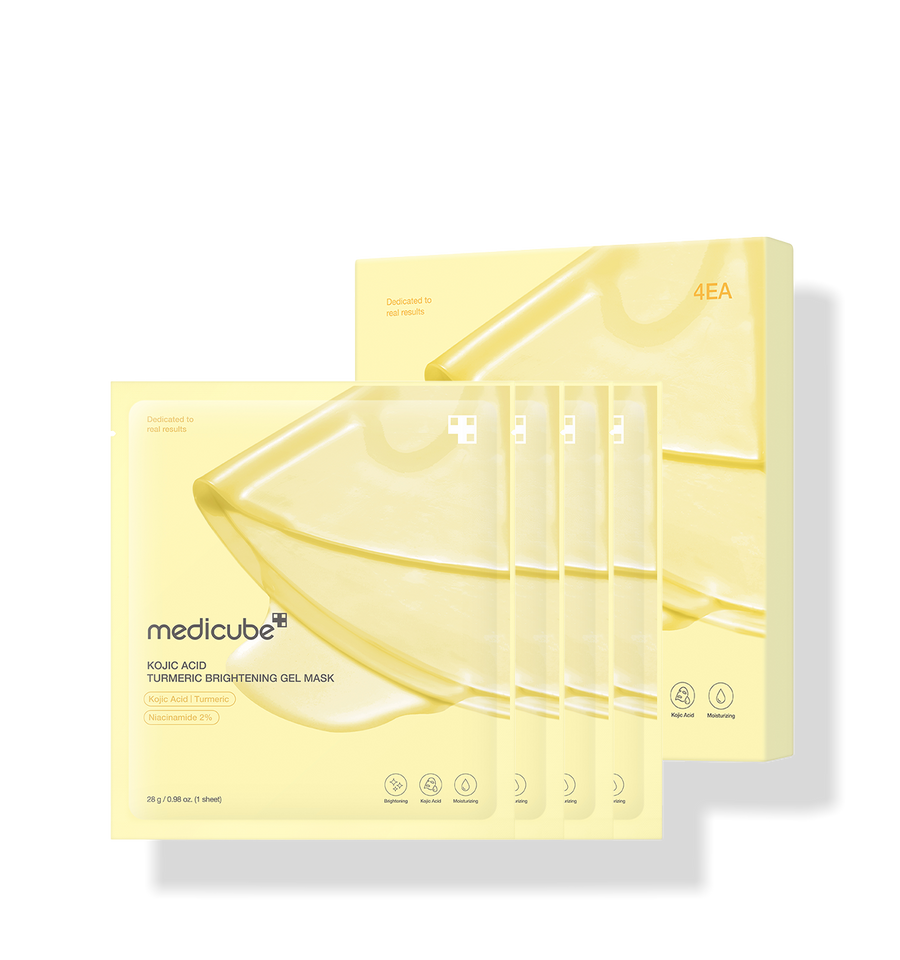 medicube Kojic Acid Turmeric Brightening Gel Mask 28g*4ea - Glamourous Grace