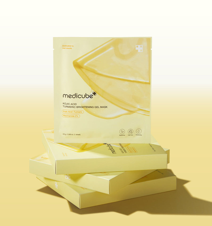 medicube Kojic Acid Turmeric Brightening Gel Mask 28g*4ea - Glamourous Grace