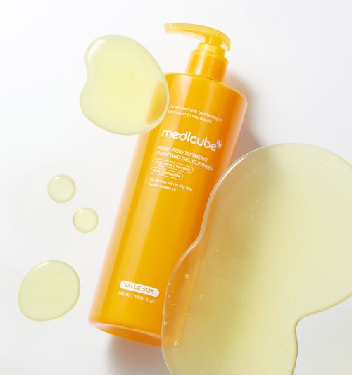medicube Kojic Acid Turmeric Purifying Gel Cleanser 500ml - Glamourous Grace