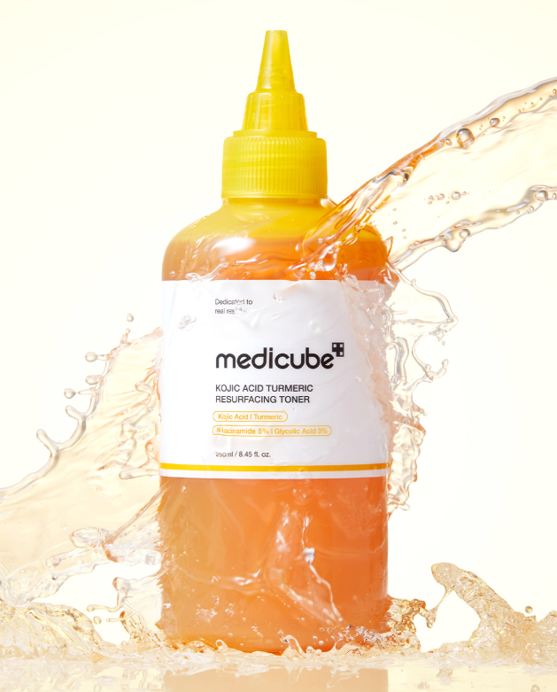 medicube Kojic Acid Turmeric Resurfacing Toner 250ml - Glamourous Grace