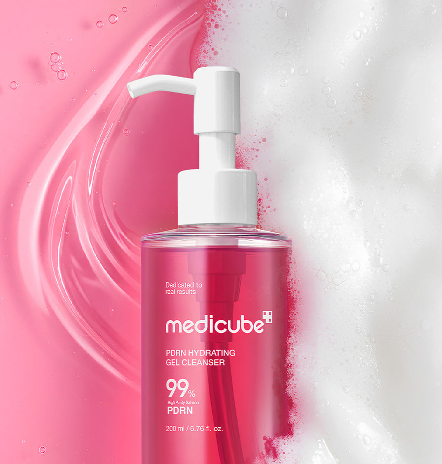 medicube PDRN Gel to Foam Cleanser (PDRN HYDRATING GEL CLEANSER) 200ml - Glamourous Grace