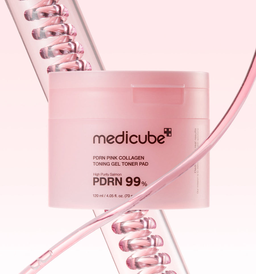 medicube PDRN Pink Collagen Gel Toner Pad 120ml/70pads - Glamourous Grace