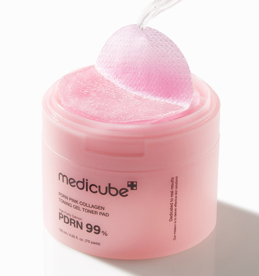 medicube PDRN Pink Collagen Gel Toner Pad 120ml/70pads - Glamourous Grace