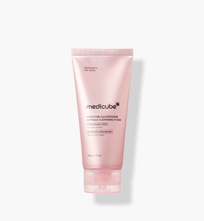 medicube PDRN Pink Glutathione Capsule Cleansing Foam 120g - Glamourous Grace