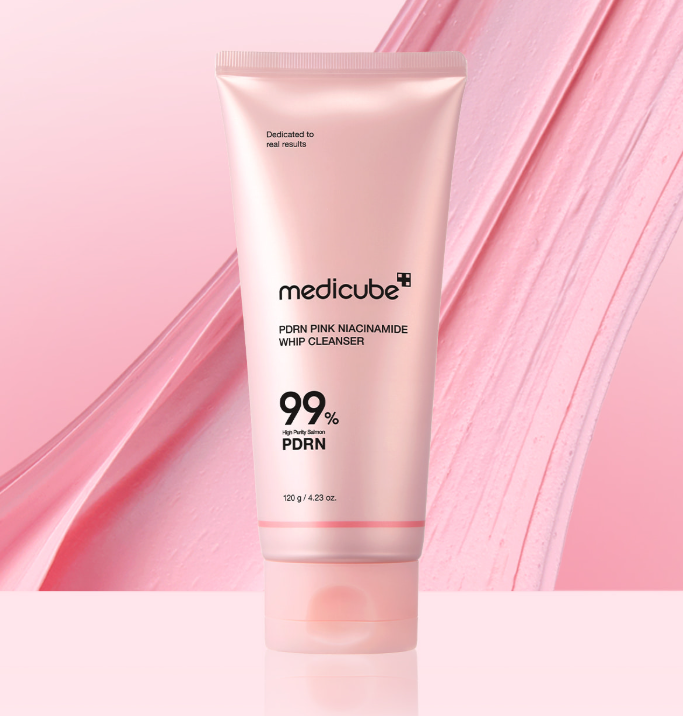 medicube PDRN Pink Niacinamide Whip Cleanser 120g - Glamourous Grace