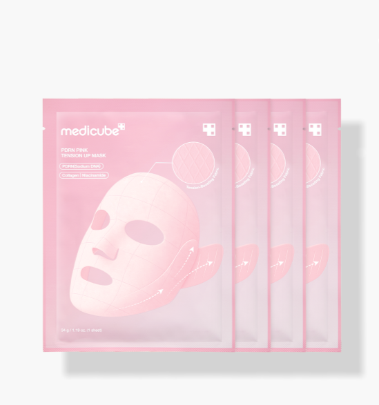 medicube PDRN PINK TENSION UP MASK SET 34g X 4ea - Glamourous Grace