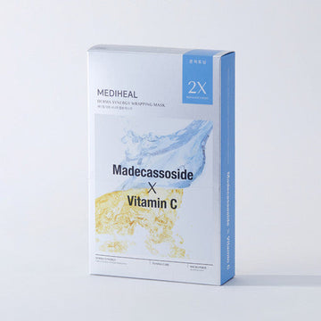MEDIHEAL Derma Synergy Wrapping Mask Sheet 10P #Madecassoside X Vitamin C - Glamourous Grace