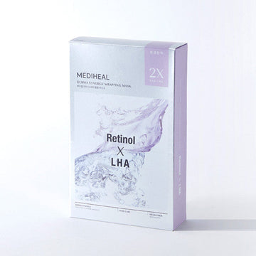 MEDIHEAL Derma Synergy Wrapping Mask Sheet 10P #Retinol X LHA - Glamourous Grace