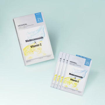 MEDIHEAL Derma Synergy Wrapping Mask Toning Care (Madecassoside X Vitamin C) 25ml X 14ea - Glamourous Grace