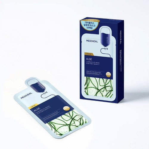 MEDIHEAL Dermaplus Aloe Mask 22ml X 10ea - Glamourous Grace