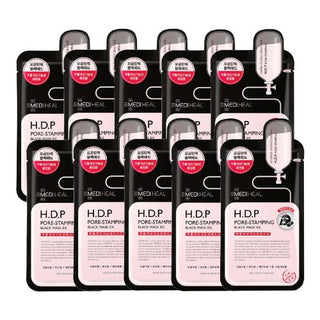 MEDIHEAL H.D.P Pore-Stamping Black Mask 24ml X 10ea