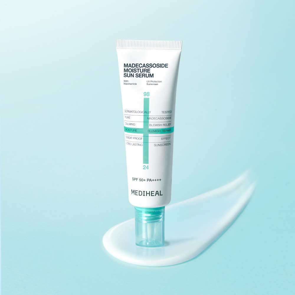 MEDIHEAL Madecassoside Moisture Sun Serum SPF50+ PA++++ 50ml - Glamourous Grace