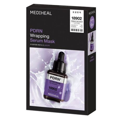 MEDIHEAL PDRN Wrapping Serum Lifting Mask 25ml X 10ea - Glamourous Grace