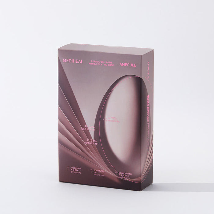 MEDIHEAL Retinol Collagen Ampoule Lifting Mask 30ml X 10ea - Glamourous Grace