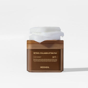MEDIHEAL Retinol Collagen Lifting Pad (100 Pads) - Glamourous Grace