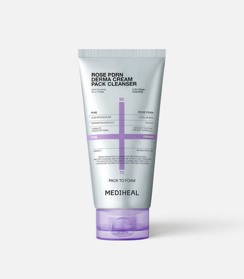 MEDIHEAL Rose PDRN Derma Cream Pack Cleanser 50ml - Glamourous Grace