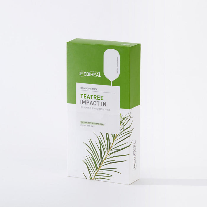 MEDIHEAL Teatree Impact In Balancing Mask 24ml X 10ea - Glamourous Grace