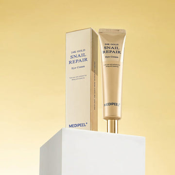 MEDIPEEL 24K Gold Snail Repair Eye Cream 40ml - Glamourous Grace