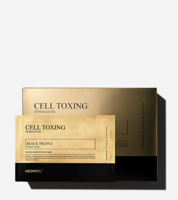 MEDIPEEL Cell Toxing Dermajours Black Truffle Repair Mask 30ml X 5ea - Glamourous Grace
