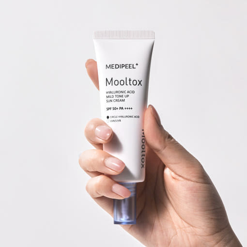 MEDIPEEL Hyaluronic Acid Layer Mooltox Mild Tone Up Sun Cream SPF 50+PA++++ 50g - Glamourous Grace