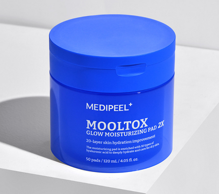 MEDIPEEL MOOLTOX GLOW MOISTURIZING PAD 2X 120ml / 50pads - Glamourous Grace