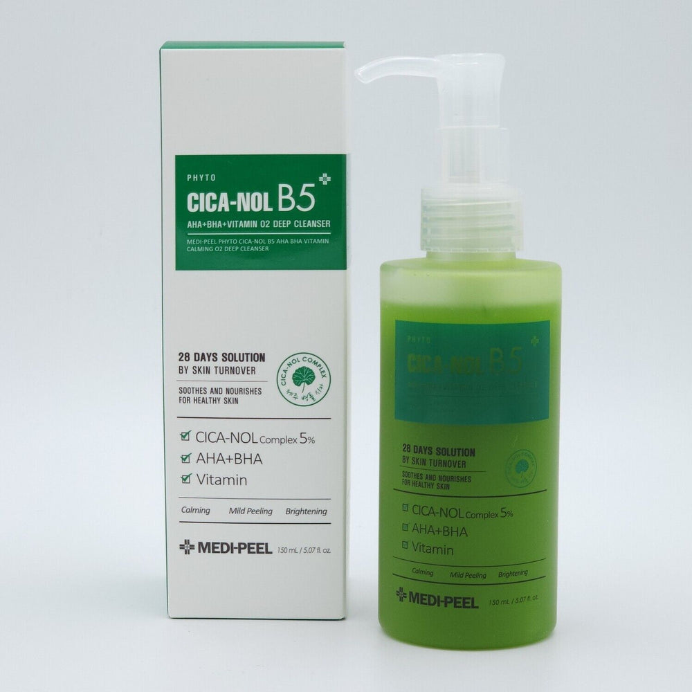 MEDIPEEL PHYTO CICA-NOL B5 AHA BHA Vitamin Calming O2 Deep Cleanser 150ml - Glamourous Grace