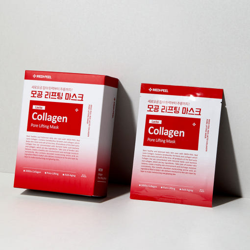 MEDIPEEL Red Lacto Collagen Pore Lifting Mask 30ml*10ea - Glamourous Grace