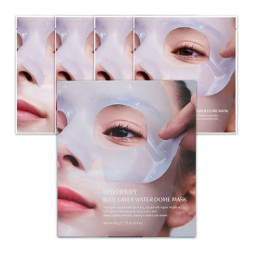 MEDITHERAPY Blue Layer Water Dome Mask 34g X 4ea - Glamourous Grace