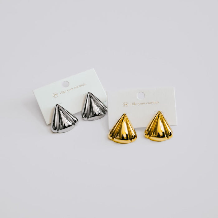 Meet Me In SoHo Triangle Stud Earrings - WATERPROOF - Glamourous Grace