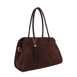 Megan -  Faux Suede Medicine Bag - Glamourous Grace