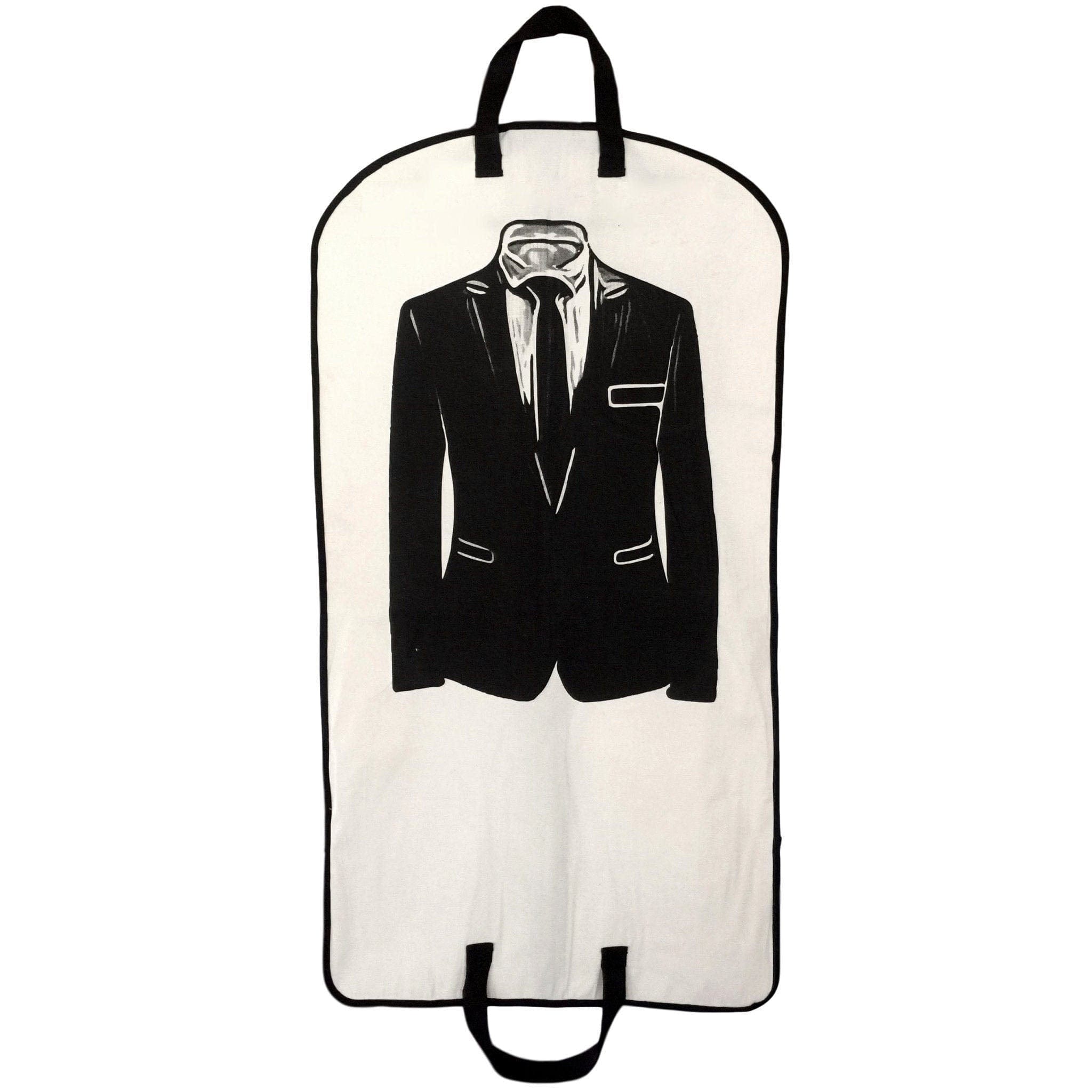 Men's Suit Garment Bag with Pocket – Cream - Glamourous Grace
