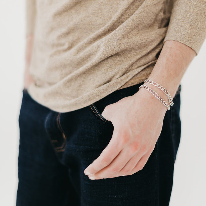 Lorenzo L'uomo Mens Collection Double Bracelet - Glamourous Grace