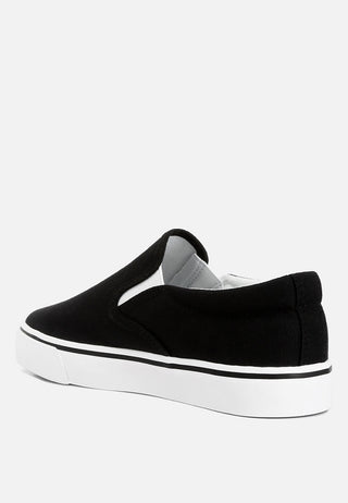 Men's canvas slip-on sneakers