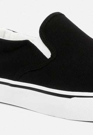 Men's canvas slip-on sneakers