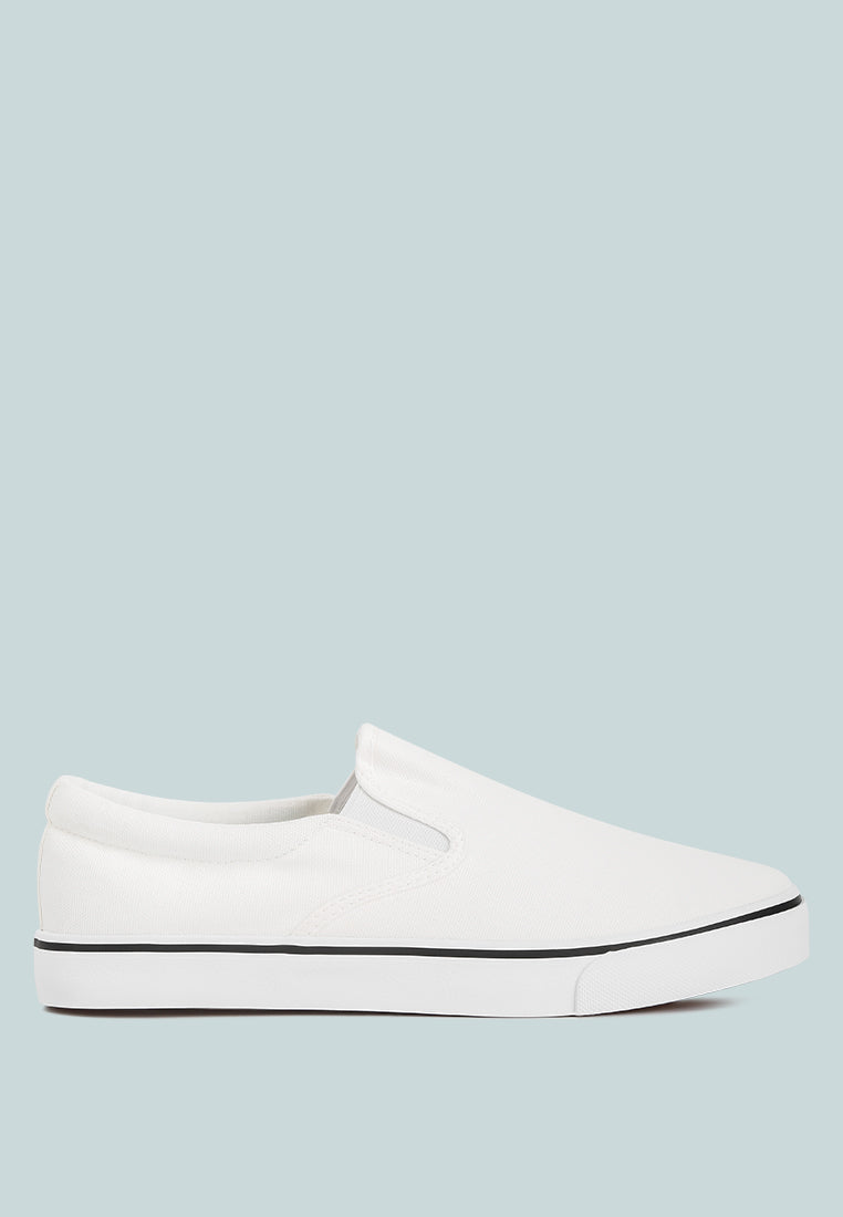 Men's canvas slip-on sneakers - Glamourous Grace