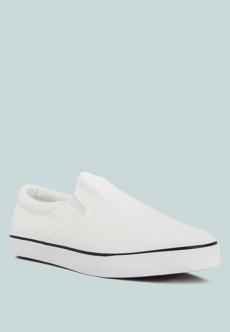 Men's canvas slip-on sneakers - Glamourous Grace