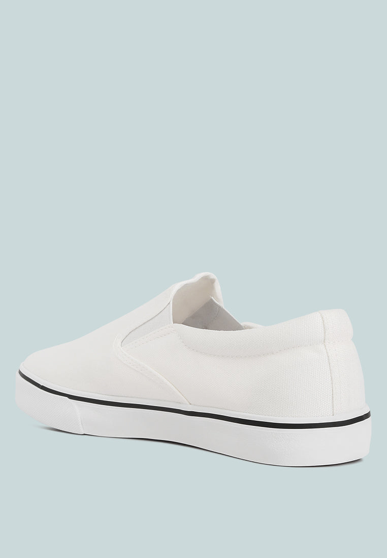 Men's canvas slip-on sneakers - Glamourous Grace
