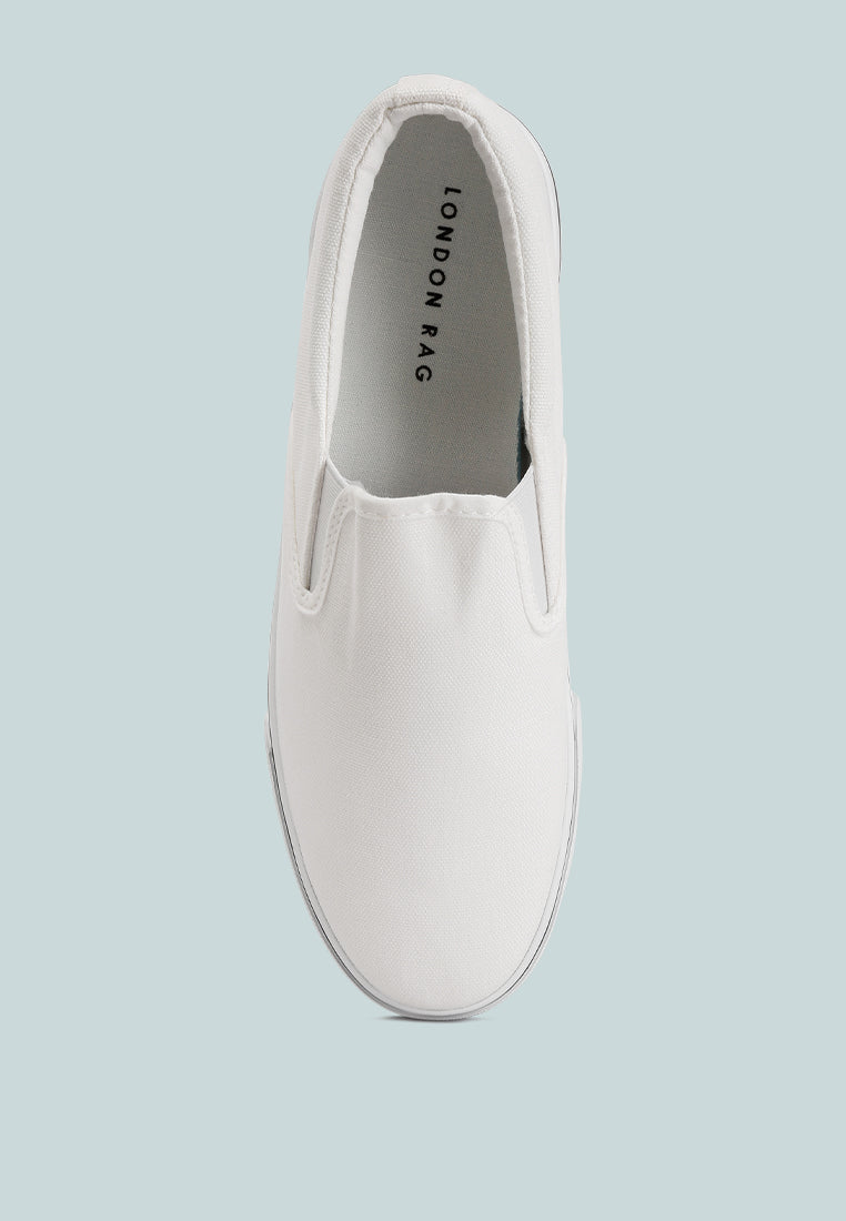 Men's canvas slip-on sneakers - Glamourous Grace