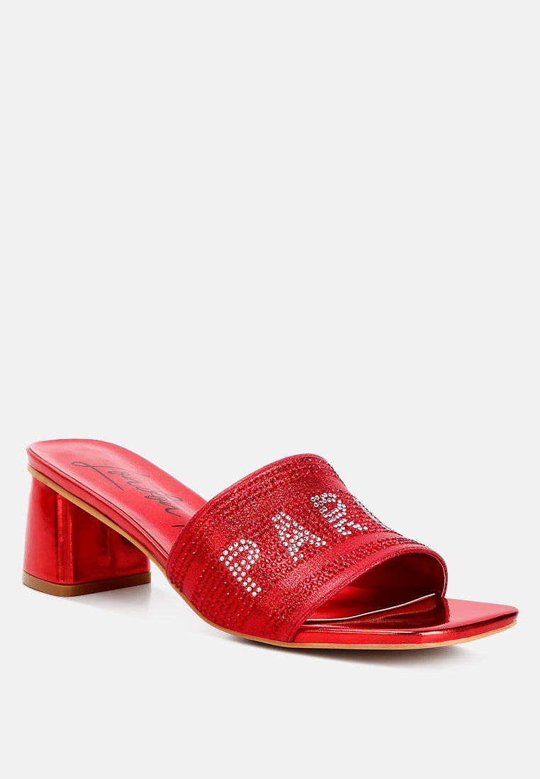 Messels Rhinestone Embellished Paris Sandals - Glamourous Grace