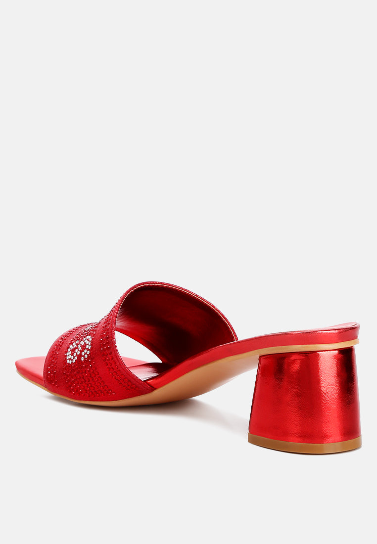 Messels Rhinestone Embellished Paris Sandals - Glamourous Grace