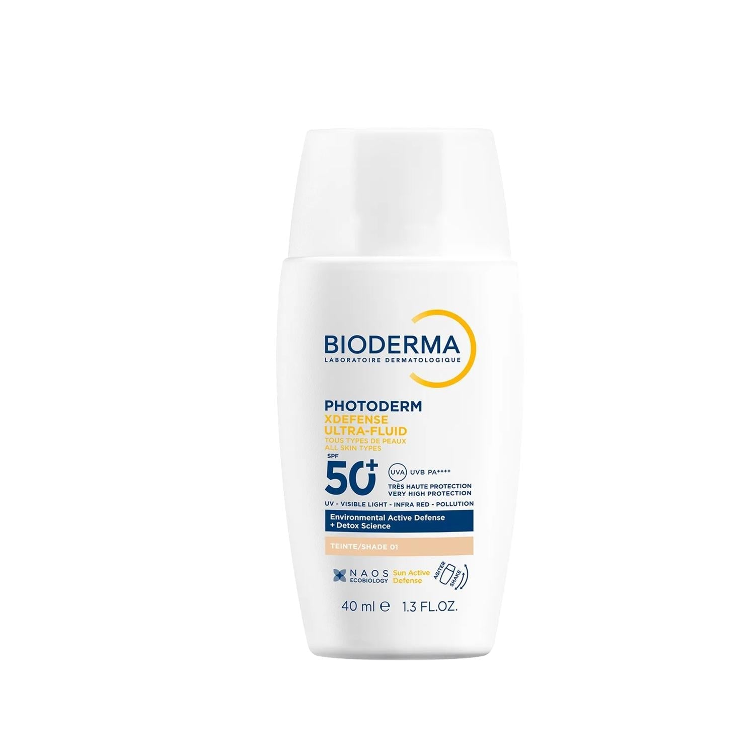 Bioderma Photoderm SPF 50+ Tinted Sunscreen: Antioxidant Protection for All Skin Types, Very Light Shade - Ultimate Sun Defense & Natural Coverage - Glamourous Grace