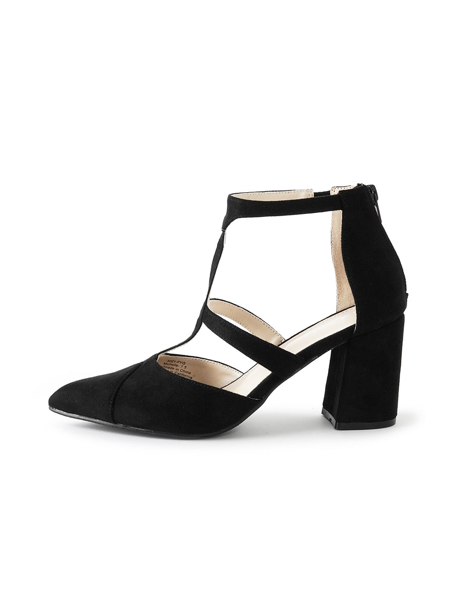 Michelle | Black Suede - Glamourous Grace