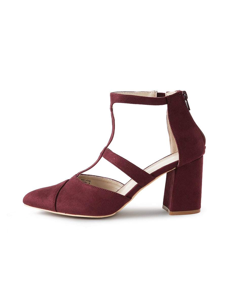 Michelle | Burgundy Suede - Glamourous Grace