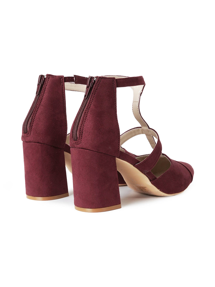 Michelle | Burgundy Suede - Glamourous Grace