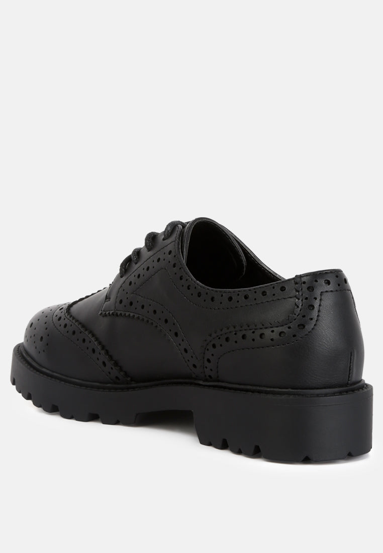 Milou Lug Sole Derby Shoes - Glamourous Grace