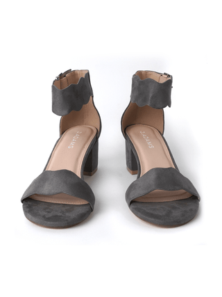 Mimi | Dark Grey Suede - Glamourous Grace